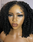 4C Edges | Realistic Kinky Edges Afro Curly 13x4 Frontal HD Lace Free Part Long Wig 100% Human Hair