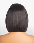 Asymmetric Bob Minimalist HD Lace Glueless C Part Short Wig 100% Human Hair