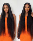 Royal Luxury Super Long Silky Straight 5x5 Closure Undetectable HD Lace Wig 100% Human Hair