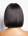 Beginner Friendly Glueless Silky Straight Bob Wig With Bangs Face-Framing
