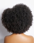 Retro & Vintage Side Part Afro Curl Bouncy Glueless Minimalist Lace Wig
