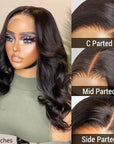 Gorgeous Natural Black Loose Wave 5x5 Closure Lace Glueless Short Wig 100% Human Hair