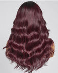 Chic Dark Burgundy 99J Body Wave 5x5 Closure Lace Glueless Wig 100% Human Hair