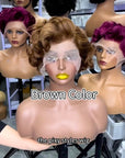 Short Marilyn Monroe Pixie wig Full Wig front Lace Wig multiple colors available