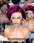 Short Marilyn Monroe Pixie wig Full Wig front Lace Wig multiple colors available