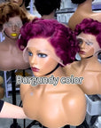 Short Marilyn Monroe Pixie wig Full Wig front Lace Wig multiple colors available