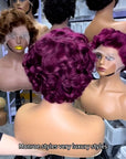 Short Marilyn Monroe Pixie wig Full Wig front Lace Wig multiple colors available