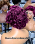 Short Marilyn Monroe Pixie wig Full Wig front Lace Wig multiple colors available