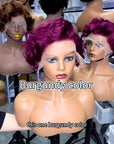 Short Marilyn Monroe Pixie wig Full Wig front Lace Wig multiple colors available