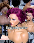 Short Marilyn Monroe Pixie wig Full Wig front Lace Wig multiple colors available