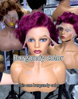 Short Marilyn Monroe Pixie wig Full Wig front Lace Wig multiple colors available