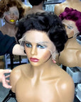 Short Marilyn Monroe Pixie wig Full Wig front Lace Wig multiple colors available
