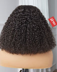 13x4 Double Drawn Curly Human Hair Bob Perruques Full & Thick Lace Front Wigs