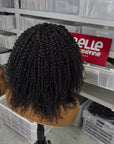 4C Edges | Realistic Kinky Edges Afro Curly 13x4 Frontal HD Lace Free Part Long Wig 100% Human Hair
