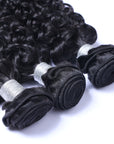 Natural Black Deep Curly 100% human Hair Bundles - Set of 3 Bundles