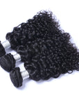 Natural Black Deep Curly 100% human Hair Bundles - Set of 3 Bundles