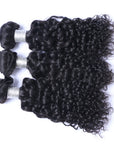 Natural Black Deep Curly 100% human Hair Bundles - Set of 3 Bundles