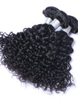 Natural Black Deep Curly 100% human Hair Bundles - Set of 3 Bundles