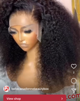 Retro & Vintage Side Part Afro Curl Bouncy Glueless Minimalist Lace Wig