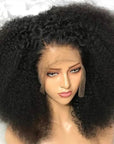 Retro & Vintage Side Part Afro Curl Bouncy Glueless Minimalist Lace Wig