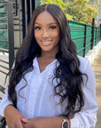 6x6 Closure Lace Middle Part Body Wave Wig 100% Human Hair