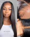 Silky Straight Glueless 5x5 Closure Undetectable HD Lace Long Wig 100% Human Hair