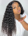 Deep Wave13x6 Lace Front Human Hair Wigs HD Lace Deep Curly Wig