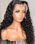 Deep Wave13x6 Lace Front Human Hair Wigs HD Lace Deep Curly Wig