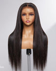 4C Edges | Natural Yaki Kinky Edges Free Parting 13x4 Undetectable Lace Front Wig | Afro Inspired