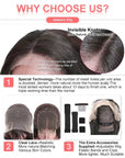 Highlight Honey Straight Short 13x4 Lace Front Bob Wig Glueless Human Hair Wig
