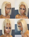 13x4 Blonde Bob Lace Frontal Wigs 4x4 Short Cut Lace Closure Wig
