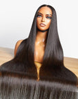 Royal Luxury Super Long Silky Straight 5x5 Closure Undetectable HD Lace Wig 100% Human Hair