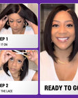 Ultra Full Undetectable HD Lace Side Part Bob Wig 100% Human Hair | Classic & Chic
