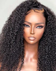 Afro Curly Free Parting Undetectable Invisible 13x4 Lace Frontal Wig | Real HD Lace