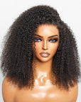 Afro Curly Free Parting Undetectable Invisible 13x4 Lace Frontal Wig | Real HD Lace
