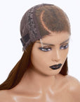 Charming Brown Layered Cut Loose Wave 5x5 Closure Lace Glueless Wig 100% Human Hair