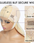 Limited Design | Blonde 613 Layered Cut Glueless 5x5 Closure Undetectable HD Lace Wig 100% trending Human Hair