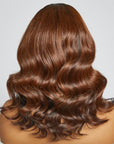 Limited Design | Ombre Brown C Part Loose Wave Glueless 5x5 Closure Undetectable HD Lace Wig 100% trending Human Hair