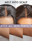 Elegant Brown Ombre Loose Wave Minimalist HD Lace Glueless Short Wig 100% Human Hair