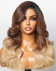 Limited Design | Brown Blonde Ombre Body Wave 5x5 Closure HD Lace Glueless Side Part Wig 100% Human Hair