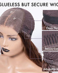 Beyon-Inspired | Blonde Brown Highlight Water Loose Wave 5x5 Closure HD Lace C Part Long Wig 100% Human Hair