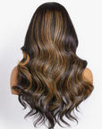Blonde Highlight Big Loose Wave 5x5 Closure HD Lace Glueless Mid Part Wig 100% Human Hair