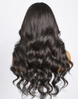 Breathable Cap Loose Body Wave 7x5 HD Lace Mid Part Long Wig 100% Human Hair