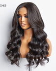 Face-Framing Curtain Bangs Body Wave Glueless 5x5 Closure HD Lace Wig