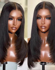 Trendy Layered Cut Pre-plucked Glueless 5x5 Closure Lace Wig 100% Human Hair