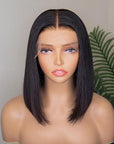 Glueless 5x5 Closure Undetectable HD Lace Bob Wig 100% Human Hair