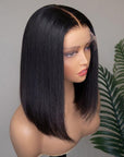 Glueless 5x5 Closure Undetectable HD Lace Bob Wig 100% Human Hair
