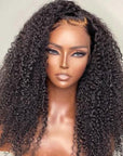 Glueless Invisiable Crystal HD Lace Afro Kinky Curly 13x4 Lace Front Wig 5x5 Lace Human Hair Wig