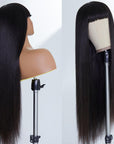 Limited Design | Vanessa Style Silky Straight With Bangs No Lace Glueless Long Wig 100% Human Hair