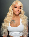 613 Blonde Lace Front Wigs Brazilian Body Wave Frontal Wigs